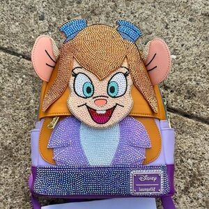 Loungefly blinged out gadget backpack nwot